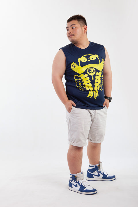 ABU Classic Sleeveless in Navy is available from small to plus sizes - ARJD BRO BEARS
