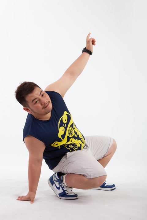 ABU Classic Sleeveless in Navy is available from small to plus sizes - ARJD BRO BEARS