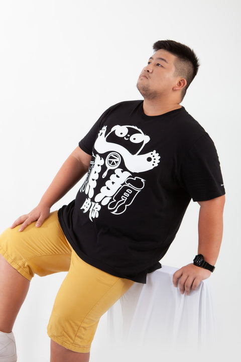 ABU Classic YINYANG Tee in Black is available from small to plus sizes - ARJD BRO BEARS