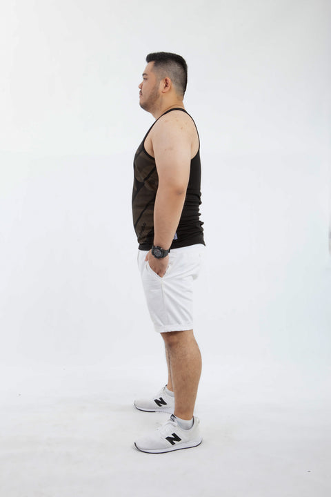 ABU DotMatrix Tank in Black is available from small to plus sizes - ARJD BRO BEARS