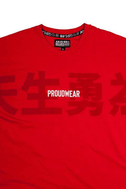 PROUDWEAR Big&Bold Tee in Red