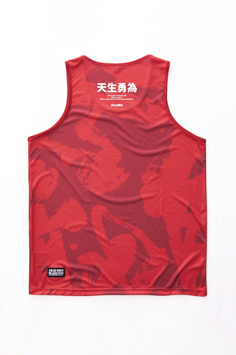 PROUDWEAR Calli-Camo Tank in Maroon