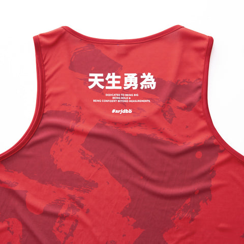 PROUDWEAR Calli-Camo Tank in Maroon