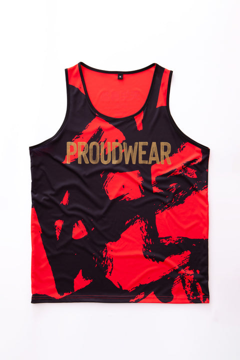 PROUDWEAR Calli-Camo Tank in Red