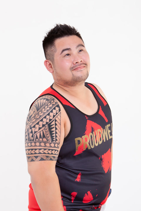PROUDWEAR Calli-Camo Tank in Red