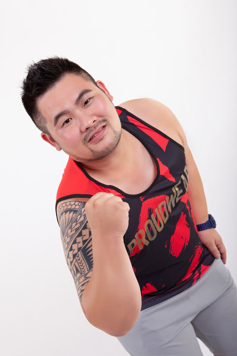 PROUDWEAR Calli-Camo Tank in Red