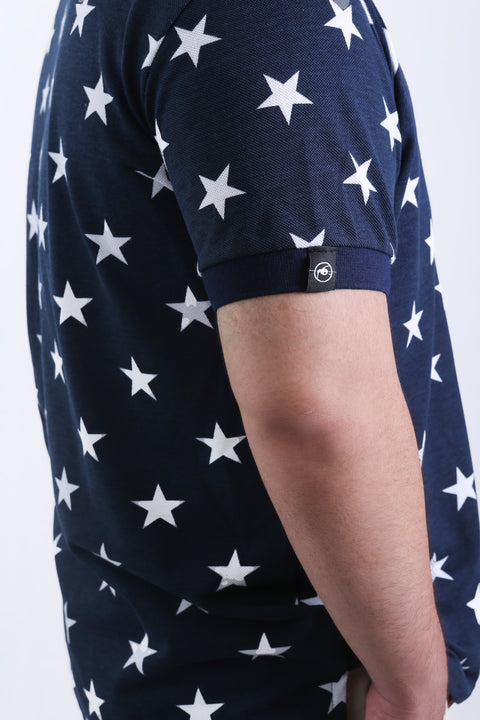 STARRYNIGHT Buttoned Polo