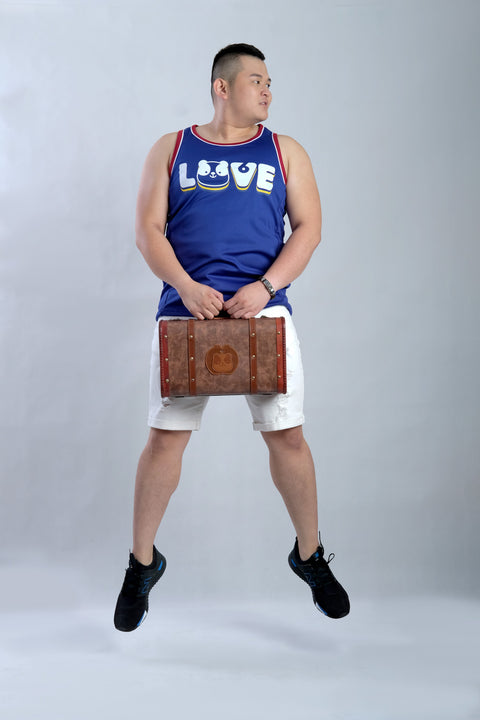 LOVE Tank in Royal is available from small to plus sizes - ARJD BRO BEARS
