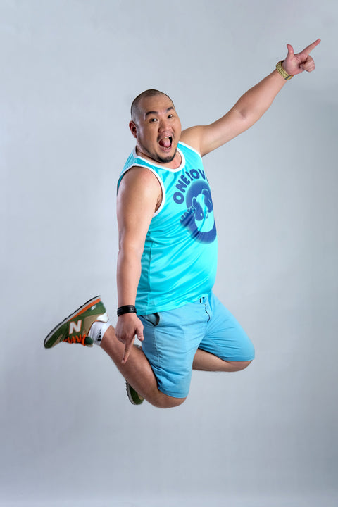 ONE LOVE Tank in Aqua is available from small to plus sizes - ARJD BRO BEARS