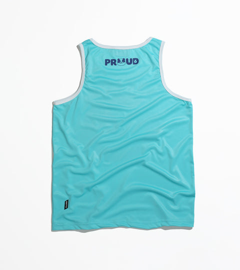 ONE LOVE Tank in Aqua is available from small to plus sizes - ARJD BRO BEARS