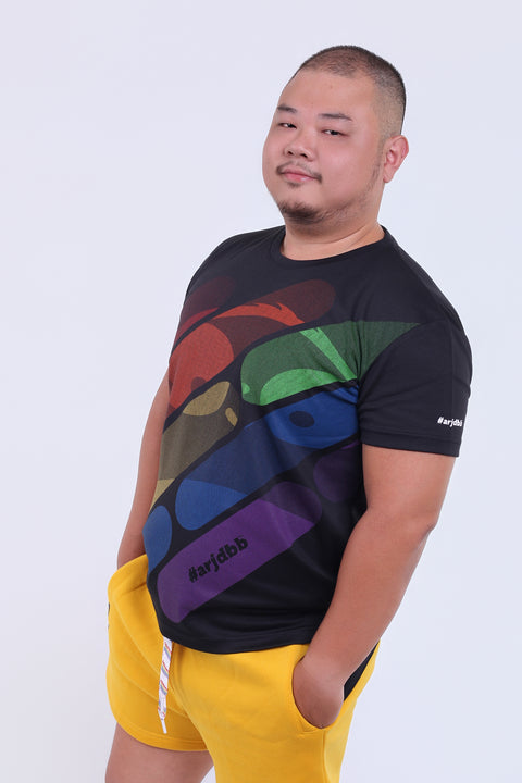 ABU DotMatrix PRIDE Tee in Black