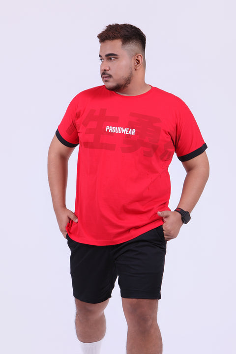 PROUDWEAR Big&Bold Tee in Red