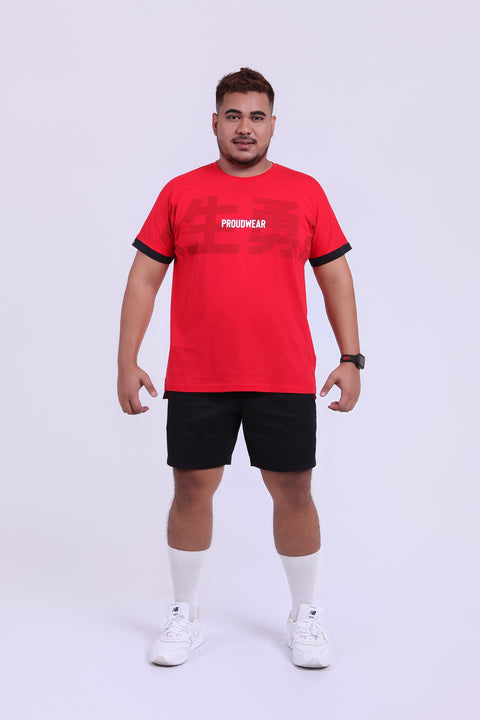 PROUDWEAR Big&Bold Tee in Red