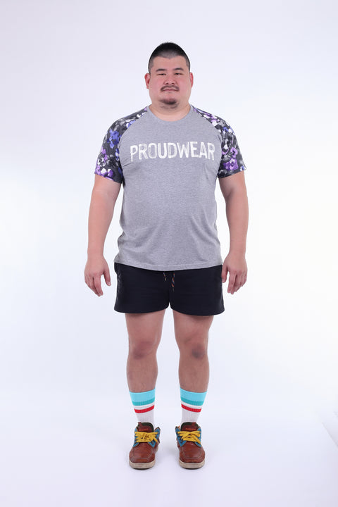 PROUDWEAR BLOOM Tee in Gray Melange