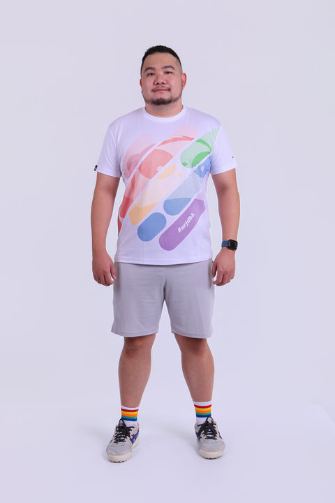 ABU DotMatrix PRIDE Tee in White