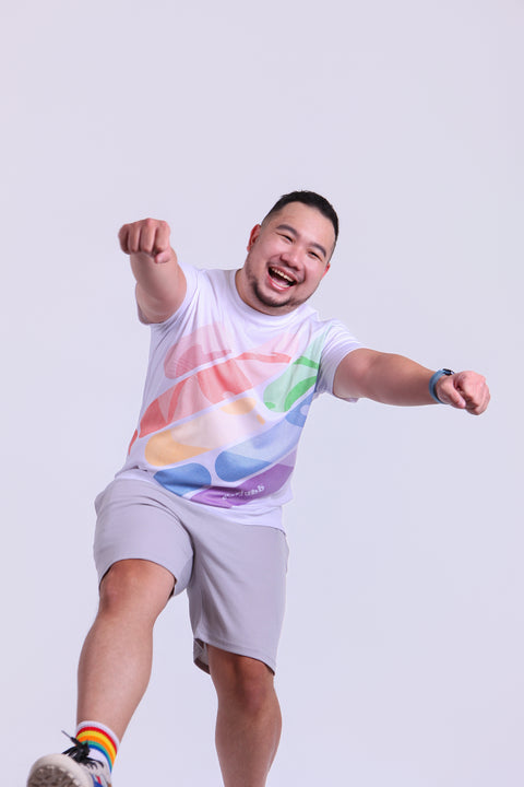 ABU DotMatrix PRIDE Tee in White