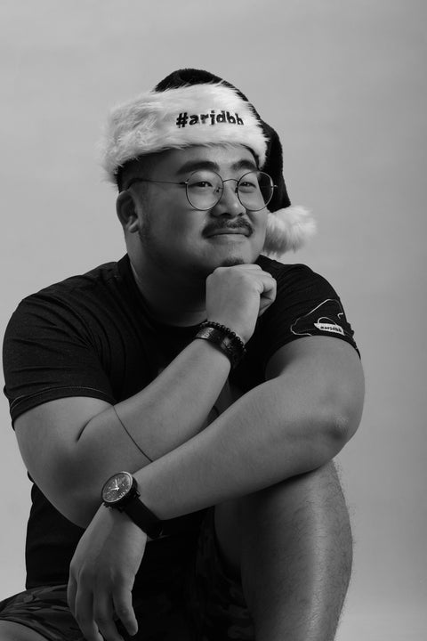 #arjdbb Santa Hat in Black is available from small to plus sizes - ARJD BRO BEARS