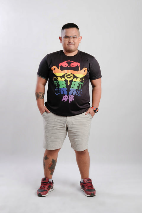 ABU Classic PRIDE Tee in Black is available from small to plus sizes - ARJD BRO BEARS