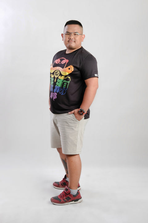 ABU Classic PRIDE Tee in Black is available from small to plus sizes - ARJD BRO BEARS