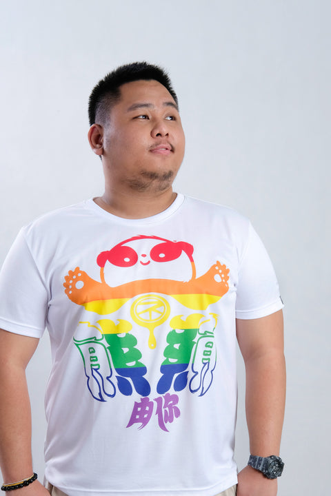 ABU Classic PRIDE Tee in White is available from small to plus sizes - ARJD BRO BEARS