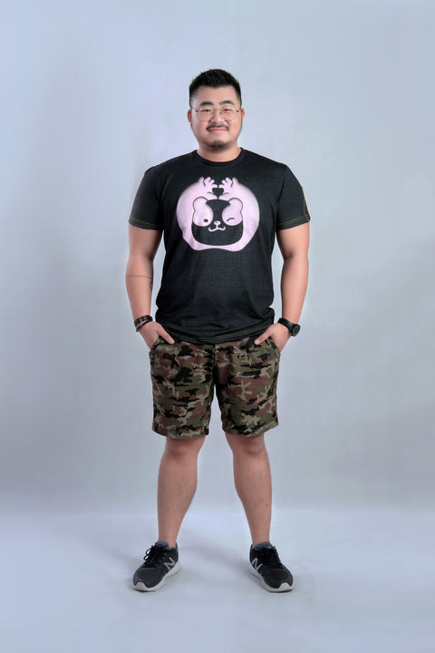 ABU LOVE Tee in Black is available from small to plus sizes - ARJD BRO BEARS