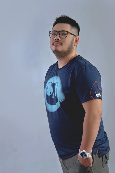ABU LOVE Tee in Navy is available from small to plus sizes - ARJD BRO BEARS