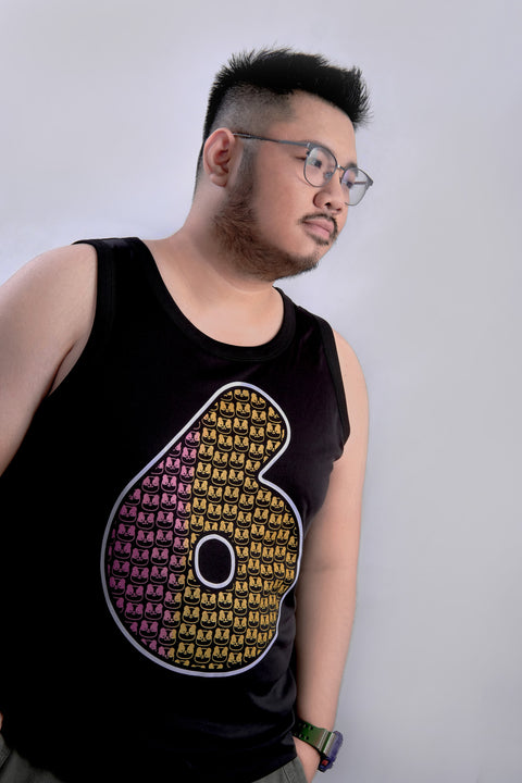 6 Tank in Black is available from small to plus sizes - ARJD BRO BEARS