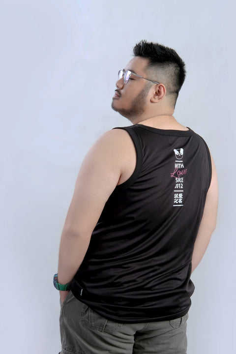 6 Tank in Black is available from small to plus sizes - ARJD BRO BEARS