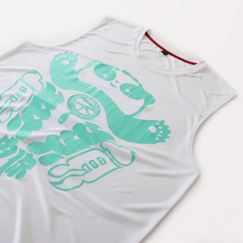 ABU Classic Sleeveless in White is available from small to plus sizes - ARJD BRO BEARS