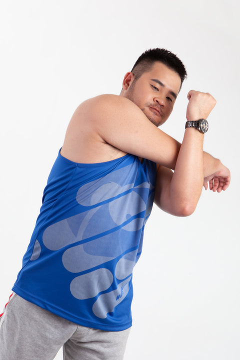 ABU DotMatrix Tank in Royal is available from small to plus sizes - ARJD BRO BEARS