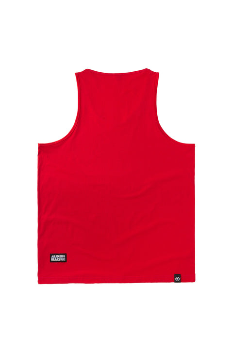 BASIC Plain Cotton Tank in Red