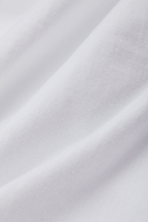 BASIC Plain Cotton Tank in White
