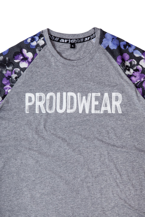 PROUDWEAR BLOOM Tee in Gray Melange