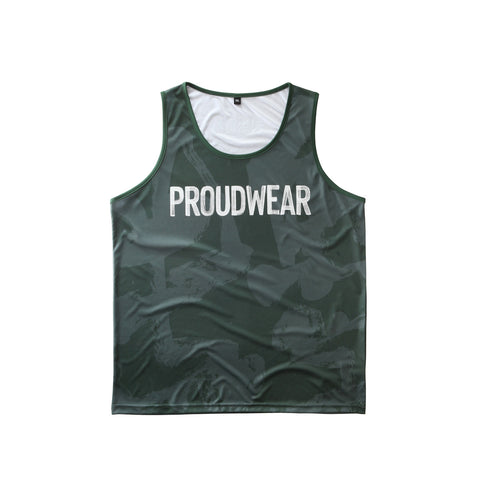 PROUDWEAR Calli-Camo Tank in Forest is available from small to plus sizes - ARJD BRO BEARS