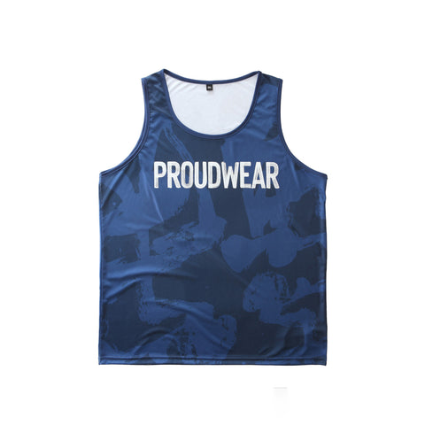 PROUDWEAR Calli-Camo Tank in Navy is available from small to plus sizes - ARJD BRO BEARS