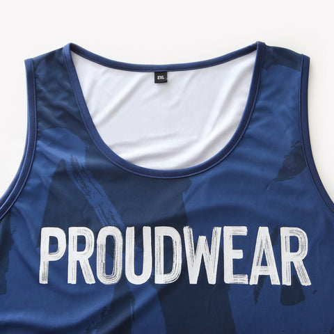 PROUDWEAR Calli-Camo Tank in Navy is available from small to plus sizes - ARJD BRO BEARS