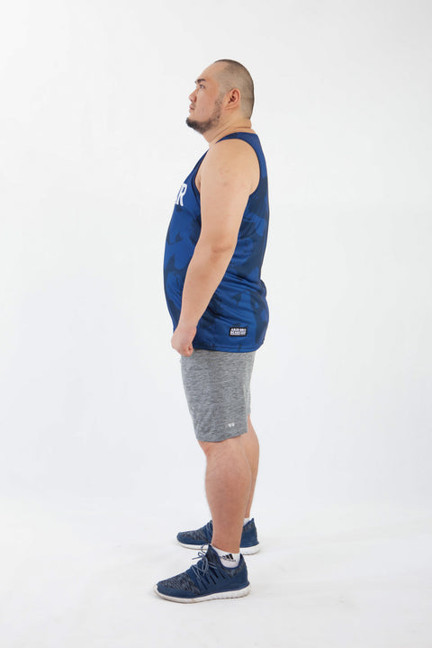 PROUDWEAR Calli-Camo Tank in Navy is available from small to plus sizes - ARJD BRO BEARS