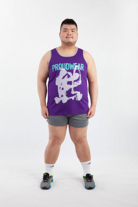 PROUDWEAR Tank in Violet is available from small to plus sizes - ARJD BRO BEARS