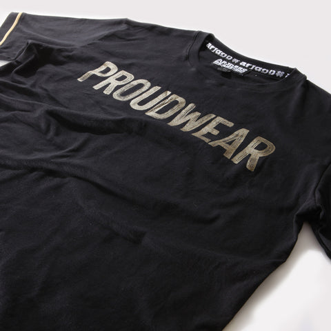 PROUDWEAR Tee in Black is available from small to plus sizes - ARJD BRO BEARS