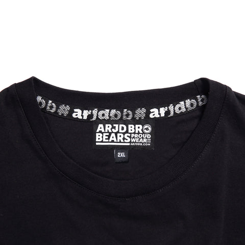 PROUDWEAR Tee in Black is available from small to plus sizes - ARJD BRO BEARS