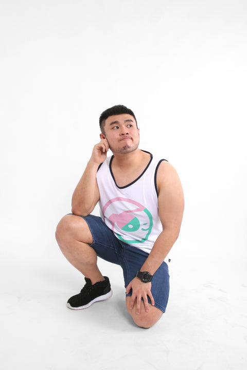 ABU DUO Tank in White is available from small to plus sizes - ARJD BRO BEARS