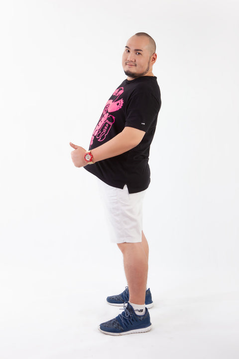 ABU Classic NEOBLUSH Tee in Black is available from small to plus sizes - ARJD BRO BEARS