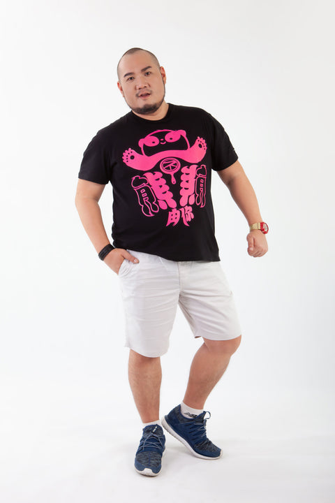 ABU Classic NEOBLUSH Tee in Black is available from small to plus sizes - ARJD BRO BEARS