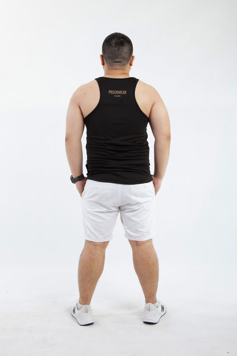 ABU DotMatrix Tank in Black is available from small to plus sizes - ARJD BRO BEARS