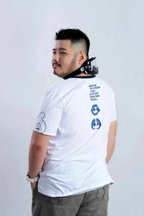 PROUD Tee in White is available from small to plus sizes - ARJD BRO BEARS